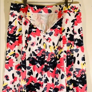 Multi-colored floral skirt